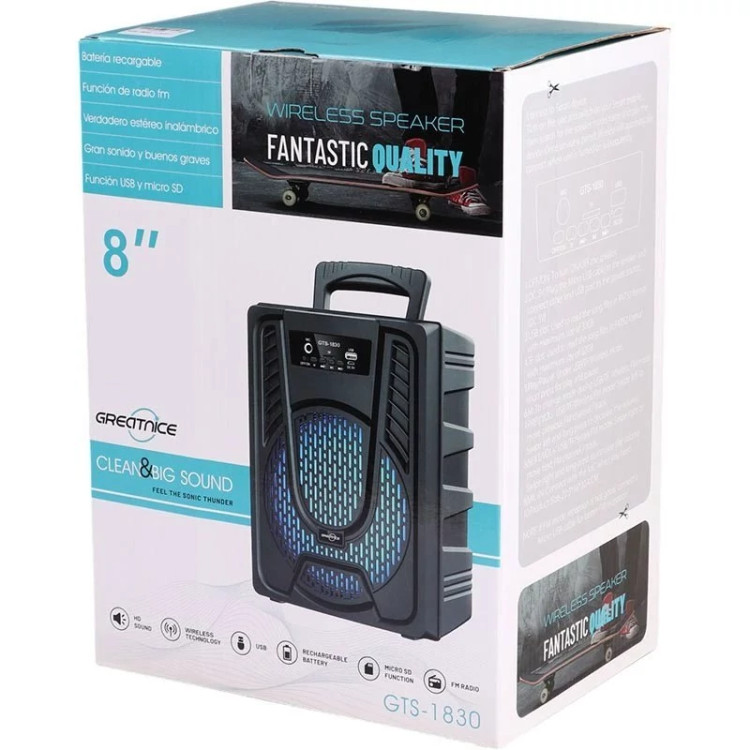 اسپیکر بلوتوثی قابل حمل مدل GTS-1830