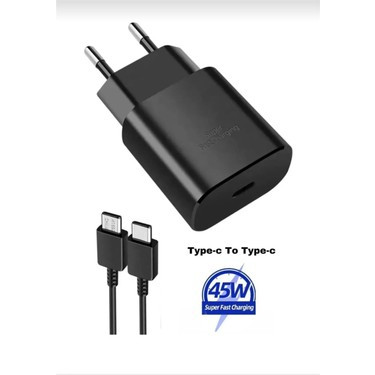 شارژر 45 وات سامسونگ همراه کابل مدل s22