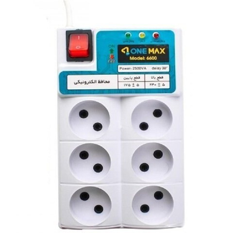 محافظ ولتاژ وان مکس 6 خانه مدل 6600