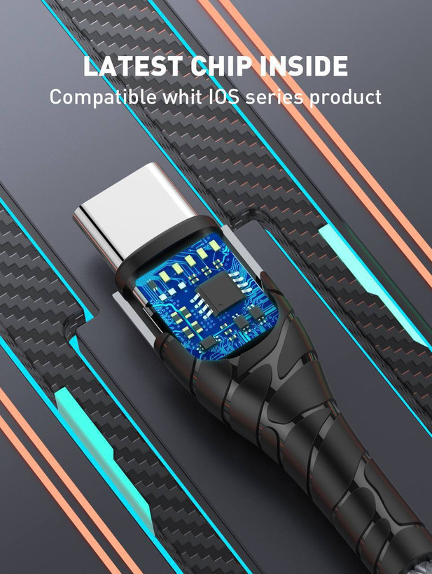 کابل شارژ تایپ سی به لایتنینگ LDNIO مدل LC111 طول 1 متر