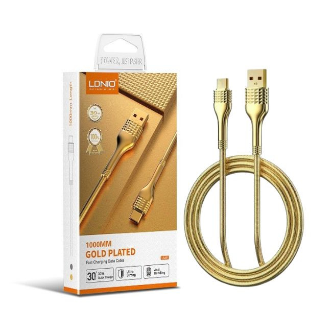کابل شارژ USB به تایپ سی LDNIO مدل LS651 طول 1 متر