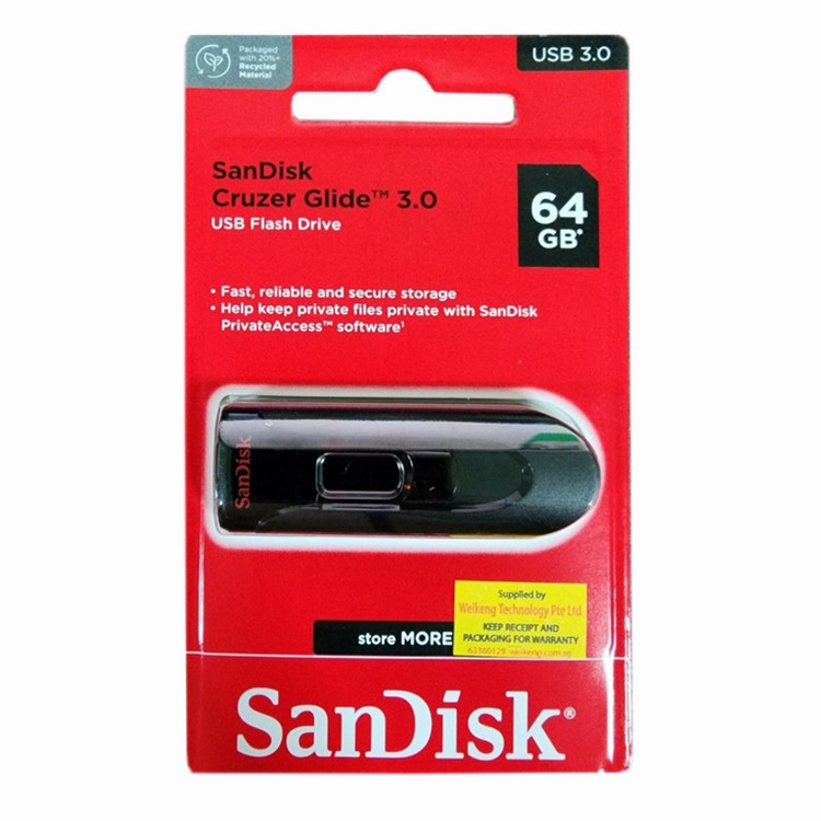 فلش مموری ظرفیت 64 گیگابایت سن دیسک Sandisk مدل CZ600