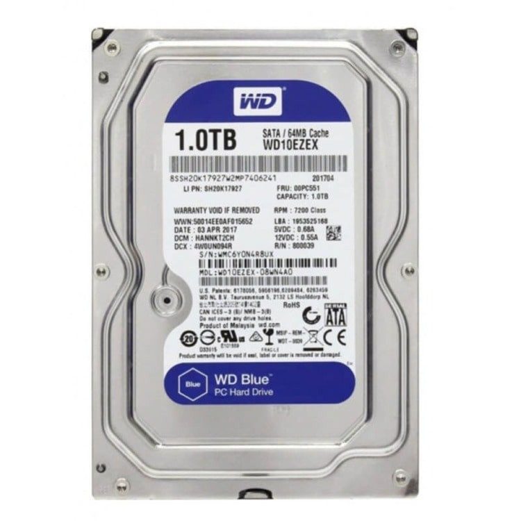 هارددیسک اینترنال وسترن دیجیتال اصلی مدل Blue WD10EZEX ظرفیت 1 ترابایت