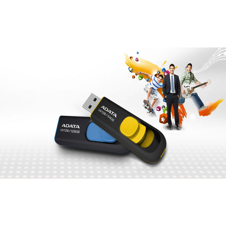 فلش مموری ای دیتا مدل UV128 Flash Drive USB 3.2 ظرفیت 64 گیگابایت