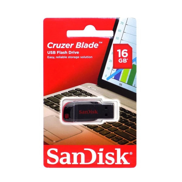 فلش مموری سن دیسک مدل Cruzer Blade CZ50 ظرفیت 16 گیگابایت با رابط USB 2.0