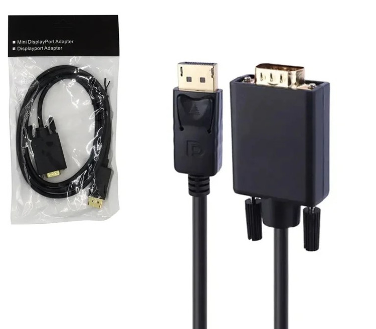 تبدیل Display To VGAکابلی طول 1.8M مدل enet