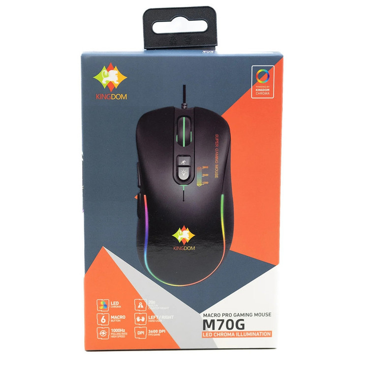 ماوس گیمینگ کینگ دام مدل KINGDOM M70G