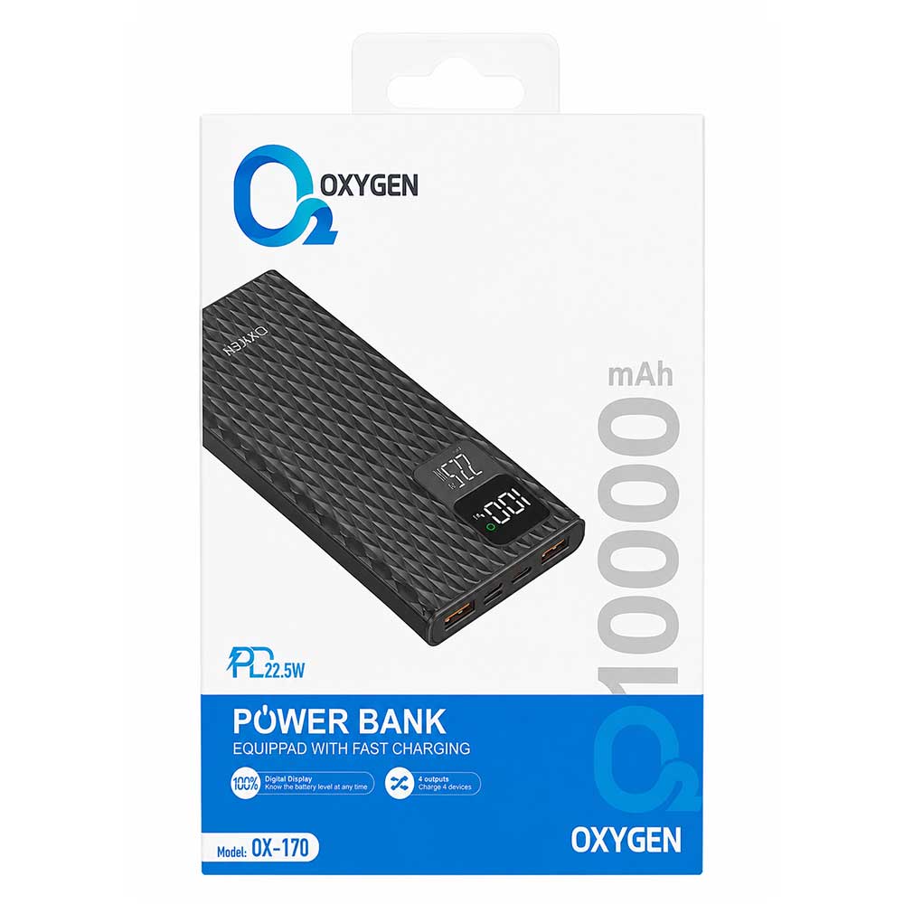 اوربانک اکسیژن مدل OX-170 ظرفیت 10000 میلی آمپر ساعت